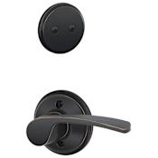 Schlage Merano Left Handed One-Sided Dummy Interior Pack - Exterior Handleset Sold Separately Aged Bronze