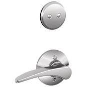 Schlage Manhattan Right Handed One-Sided Dummy Interior Pack - Exterior Handleset Sold Separately Bright Chrome