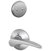 Schlage Manhattan Left Handed One-Sided Dummy Interior Pack - Exterior Handleset Sold Separately Satin Chrome