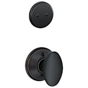 Schlage Siena One-Sided Dummy Interior Pack - Exterior Handleset Sold Separately Aged Bronze