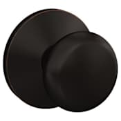 Schlage Custom Plymouth Non-Turning Two-Sided Dummy Door Knob Set with Kinsler Trim Aged Bronze