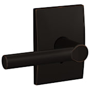 Schlage Custom Broadway Passage & Privacy Door Lever Set with Century Trim Aged Bronze
