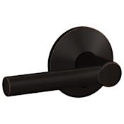 Schlage Custom Broadway Passage & Privacy Door Lever Set with Kinsler Trim Aged Bronze