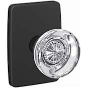 Schlage Custom Hobson Passage or Privacy Door Knob Set with Greene Trim Matte Black