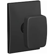Schlage Custom Nixon Passage or Privacy Door Knob Set with Century Trim Matte Black