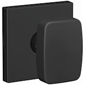 Schlage Custom Nixon Passage or Privacy Door Knob Set with Collins Trim Matte Black