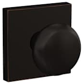 Schlage Custom Plymouth Passage & Privacy Door Knob Set with Collins Trim Aged Bronze