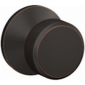 Schlage Custom Swanson Passage or Privacy Door Knob Set with Kinsler Trim Aged Bronze