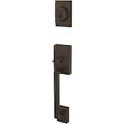 Schlage Custom Century Keyed Entry Single Cylinder Sectional Handleset - Exterior Only Aged Bronze
