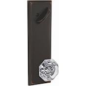 Schlage Custom Alexandria Single Cylinder Full Plate Interior Pack with Addison Rose - Exterior Handleset Sold Separately Aged Bronze