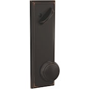 Schlage Custom Andover Single Cylinder Full Plate Interior Pack with Addison Rose - Exterior Handleset Sold Separately Aged Bronze
