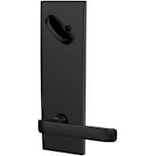 Schlage Custom Clybourn Single Cylinder Full Plate Interior Pack with Century Trim Matte Black