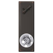 Schlage Custom Hobson Single Cylinder Full Plate Interior Pack with Addison Rose - Exterior Handleset Sold Separately Aged Bronze