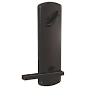 Schlage Custom Latitude Single Cylinder Full Plate Interior Pack with Greenwich Rose - Exterior Handleset Sold Separately Aged Bronze