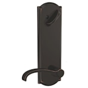 Schlage Custom Whitney Single Cylinder Full Plate Interior Pack with Camelot Trim Aged Bronze