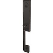 Schlage Custom Century Exterior One-Sided 3/4 Trim Dummy Handleset - Interior Side Sold Separately Aged Bronze