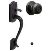 Schlage Camelot Lower Handleset Featuring the Georgian Knob for Use with Schlage Deadbolts Aged Bronze