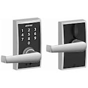 Schlage Century Touch Entry Leverset with Elan Lever Satin Chrome