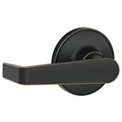 Schlage Marin Passage Door Lever Set from the J-Series Aged Bronze