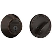 Schlage Single Cylinder Deadbolt from the J-Series Aged Bronze
