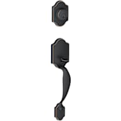 Schlage Paris Single Cylinder Keyed Entry Handleset Exterior Pack from the J-Series from the J-Series Aged Bronze