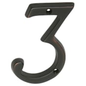 Schlage Classic House Number 3 Aged Bronze