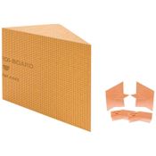 Schluter Systems Kerdi-Board-SB - Triangular - Shower Bench - 16" W x 16" D x 20" H Orange