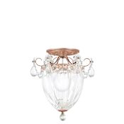 Schonbek Bagatelle 3 Light 11" Wide Semi-Flush Urn Ceiling Fixture Antique Silver