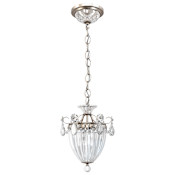 Schonbek Bagatelle 3 Light 11" Wide Crystal Pendant Antique Silver