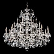 Schonbek Century 28 Light 43" Wide Crystal Chandelier Black Pearl