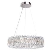 Schonbek Sarella 12 Light 24" Wide Crystal Pendant with Heritage Crystals Antique Silver