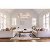Schonbek Sarella 32 Light 59" Wide Crystal Pendant with Heritage Crystals Antique Silver