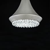 Schonbek Verita 8" Wide LED Crystal Mini Pendant Antique Silver