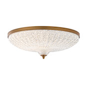 Schonbek Roma 21" Wide LED Flush Mount Ceiling Fixture Aged Brass