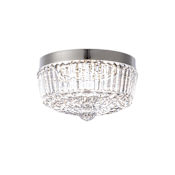 Schonbek Regina 8" Wide LED Flush Mount Bowl Ceiling Fixture Polished Nickel