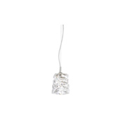 Schonbek Glissando 5" Wide LED Crystal Mini Pendant with Swarovski Crystals Stainless Steel