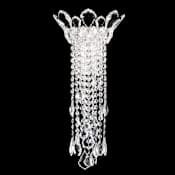 Schonbek Trilliane Strands 2 Light 21" Tall Wall Sconce with Heritage Crystals Polished Stainless Steel