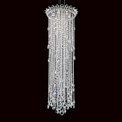 Schonbek Trilliane Strands 6 Light 24" Wide Crystal Pendant with Heritage Crystals Polished Stainless Steel