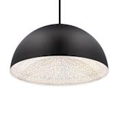 Schonbek Beyond Stardust 23" Wide LED Pendant with Clear Optic Crystal Black