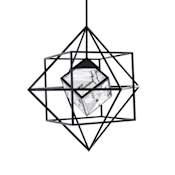 Schonbek Beyond Heracles 28" Wide LED Crystal Pendant Black