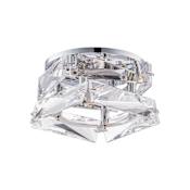 Schonbek Beyond Hielo 4" Integrated LED Square Recessed Trim and Housing with Clear Radiance Crystal Polished Chrome