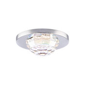 Schonbek Beyond Vega 4" Integrated LED Adjustable Recessed Trim and Housing with Clear Radiance Crystal Polished Chrome