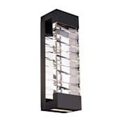 Schonbek Beyond Labyrinth 26" Tall LED Wall Sconce with Clear Optic Crystal Black