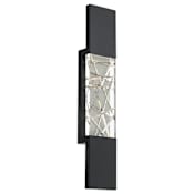 Schonbek Beyond Glacier 27" Tall LED Wall Sconce with Clear Optic Crystal Black