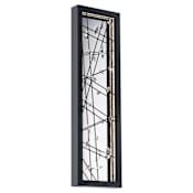 Schonbek Beyond Dreamcatcher 24" Tall LED Wall Sconce with Clear Optic Crystal Black