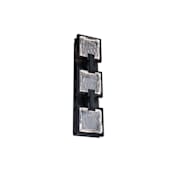 Schonbek Beyond Pop Star 19" Tall Switchable White LED Outdoor Wall Sconce with Crystal Shades Black