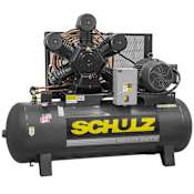 Schulz 20 HP 120 Gal 175 Max PSI V-Series Two-Stage Stationary Electric (230 Volt 3 Phase) Reciprocating Air Compressor N/A