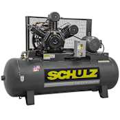 Schulz 10 HP 120 Gal 175 Max PSI V-Series Two-Stage Stationary Electric (460 Volt 3 Phase) Reciprocating Air Compressor N/A