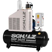 Schulz 25 HP 80 Gal 125 Max PSI Stationary Electric (460 Volt 3 Phase) Open Rotary Air Compressor N/A