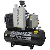 Schulz 15 HP 60 Gal 125 Max PSI Stationary Electric (230 Volt 3 Phase) Open Rotary Air Compressor N/A